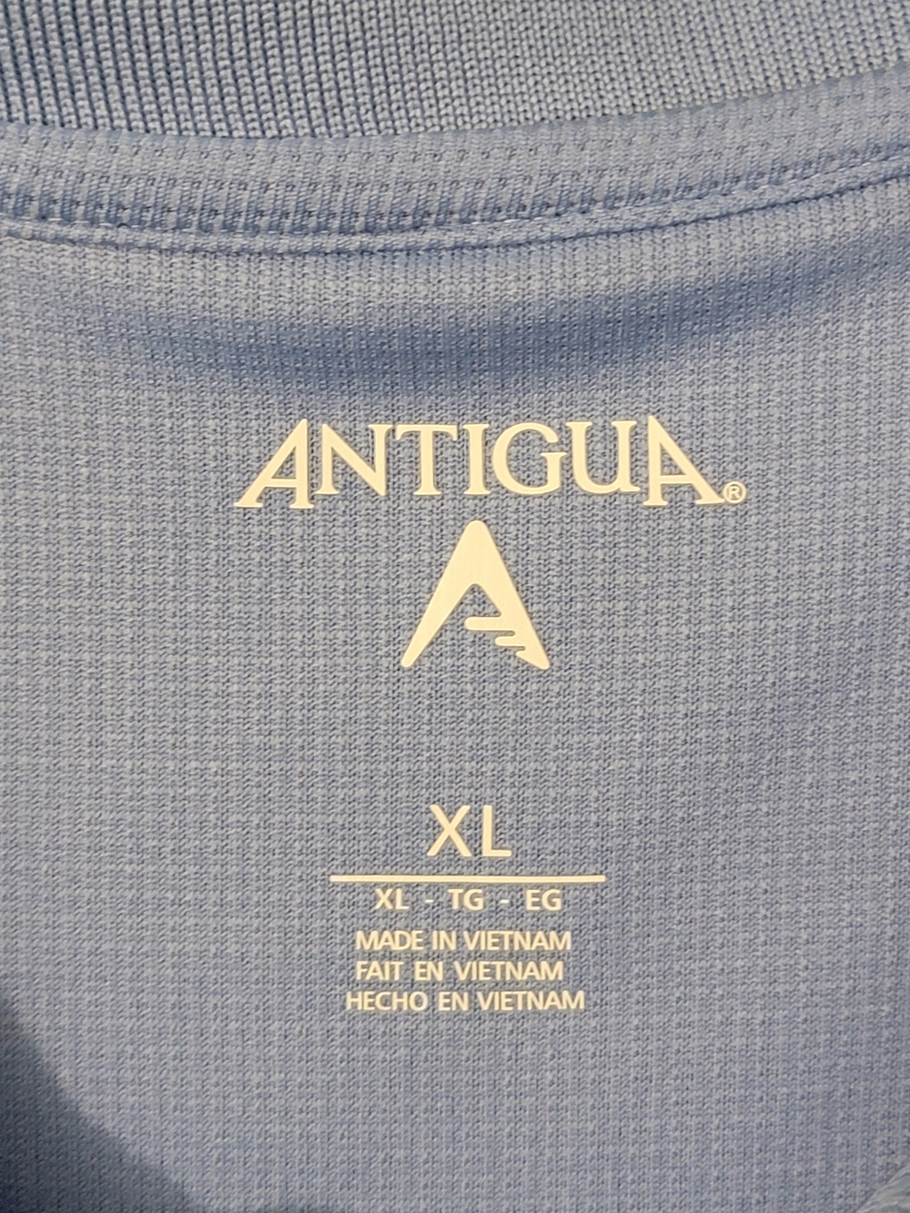 Antigua Men’s Denver Nuggets Light Blue Short-Sleeve Polo Size XL - Picture 2 of 10